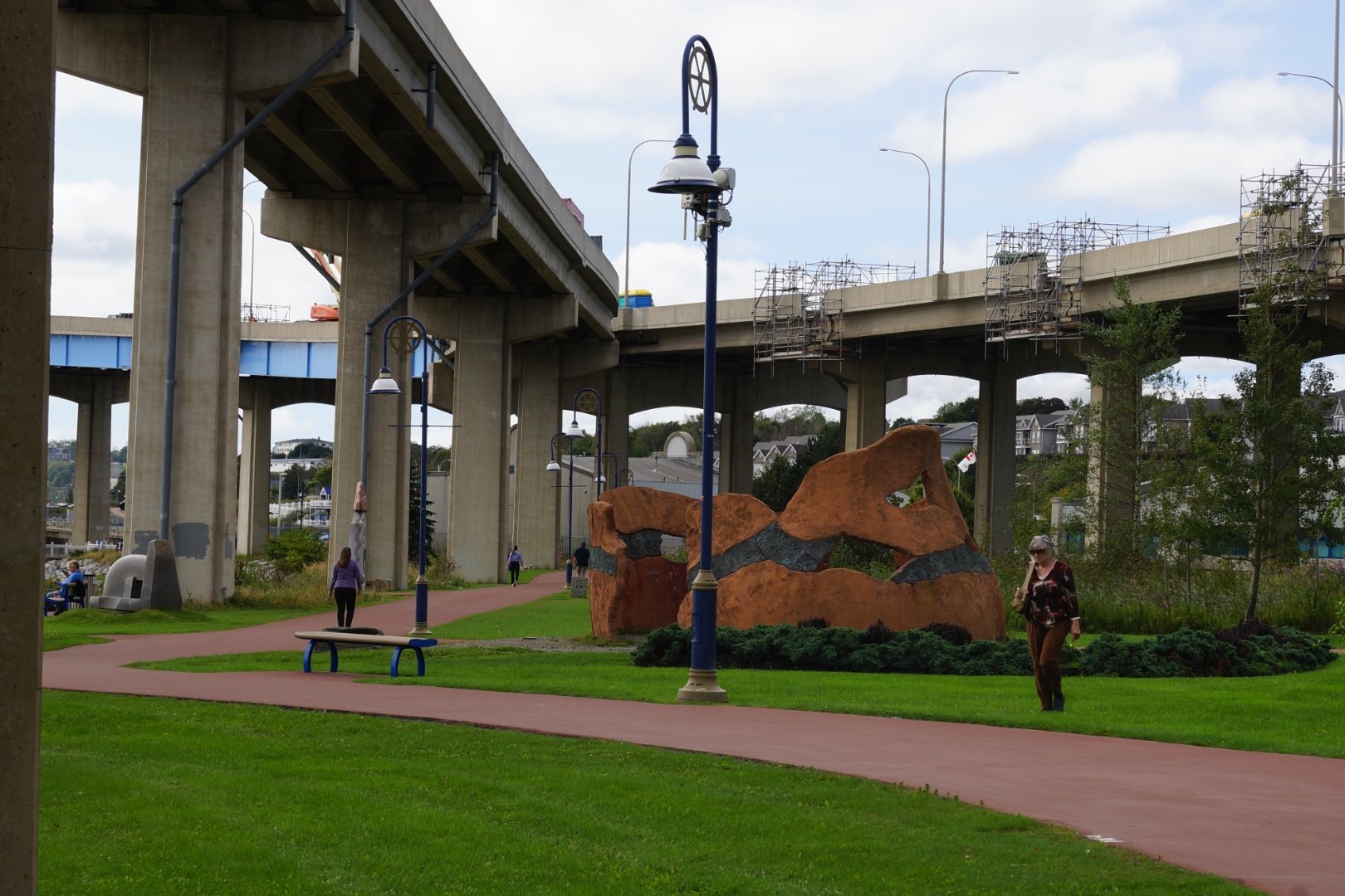 Public art beneath the harbour bridge