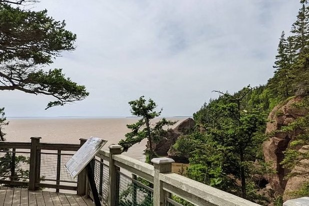 Hopewell Rocks viewing platform on the Bay of Fundy