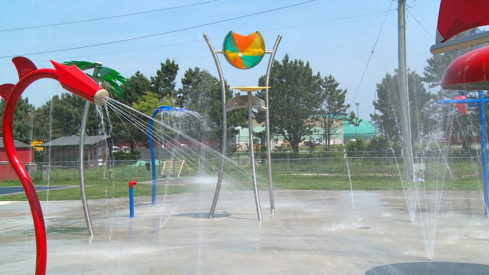 Market Place West splashpad and playground in west Saint John