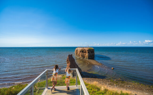 NB Vistas iconic destinations, Pokeshaw boardwalk lookout