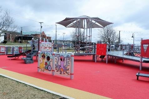 Rainbow Park accessible Jumpstart playground