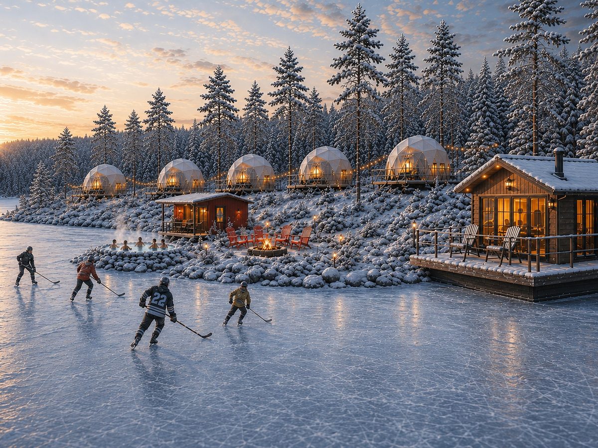 Tobique recreation and tourism master plan, pond hockey and glamping domes
